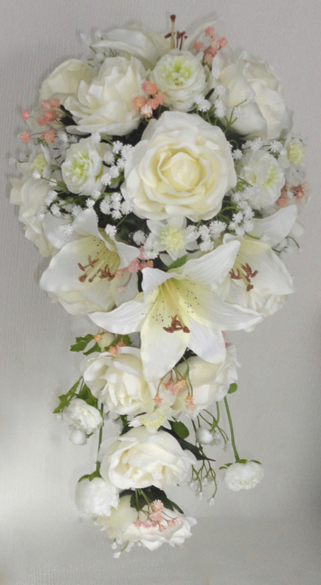 Rose & Gypsophila Wedding Bouquet